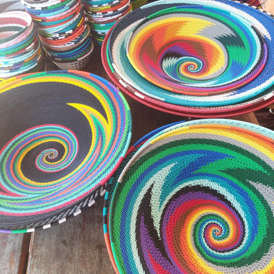 Telephone Wire Bowls Woza Moya Zulu Basket Weaving